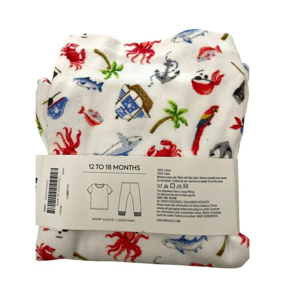 Janie and Jack $46 2 Piece Pajama Set 12 to 18 months NWT - Picture 3 of 3